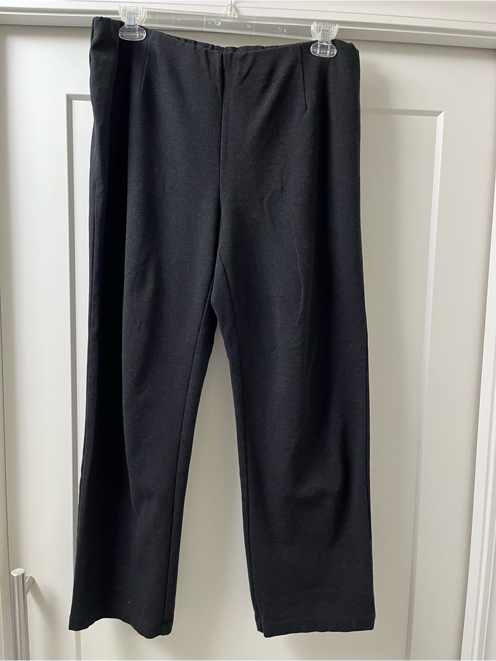Eileen Fisher Woman Black Knit Straight Leg
Pants 1X-EUC